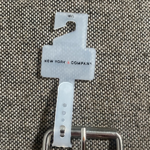 New York & Co. silver and tan braided belt, size M/L, NWT. - Picture 10 of 12